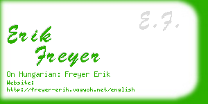 erik freyer business card